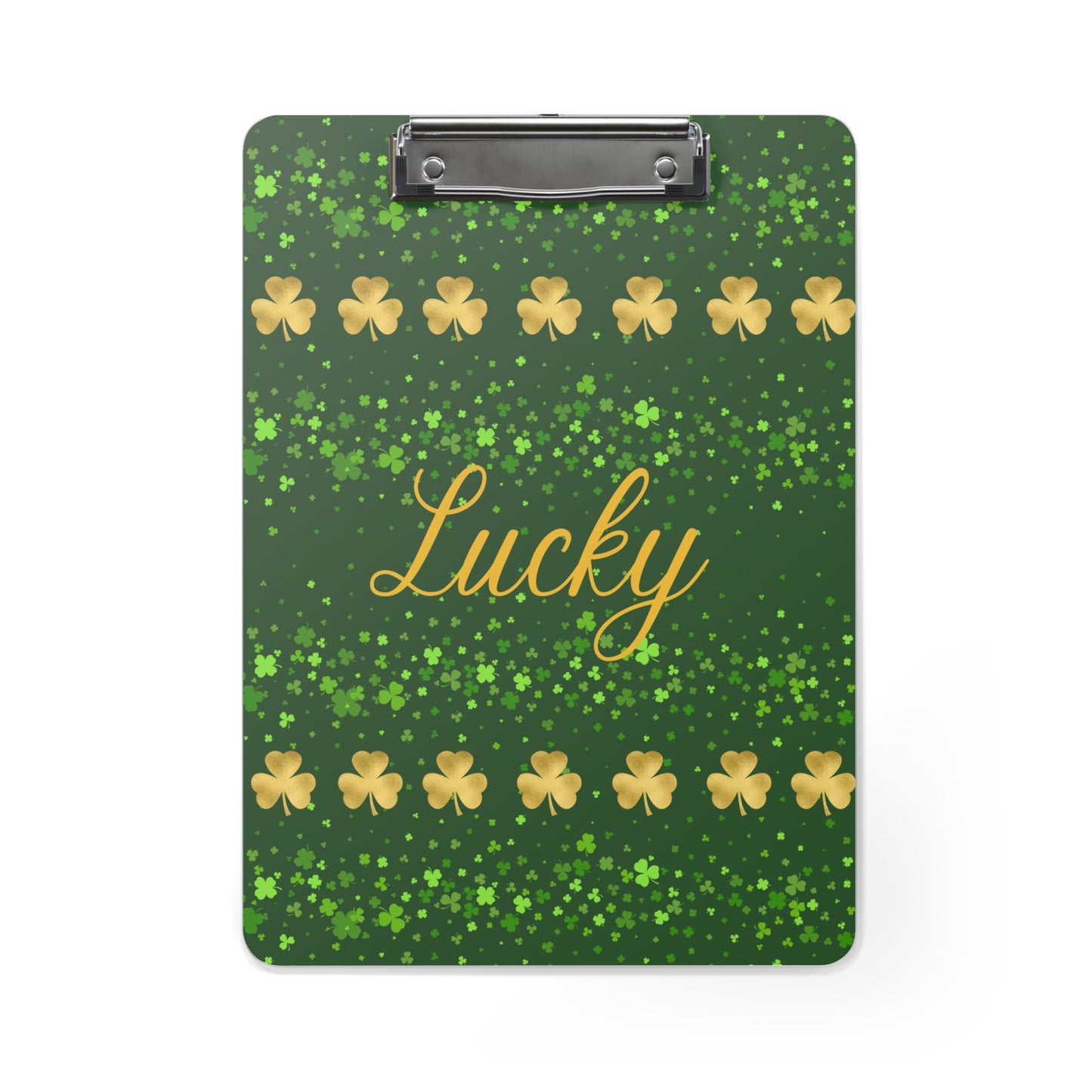 Lucky Golden Shamrock Clipboard