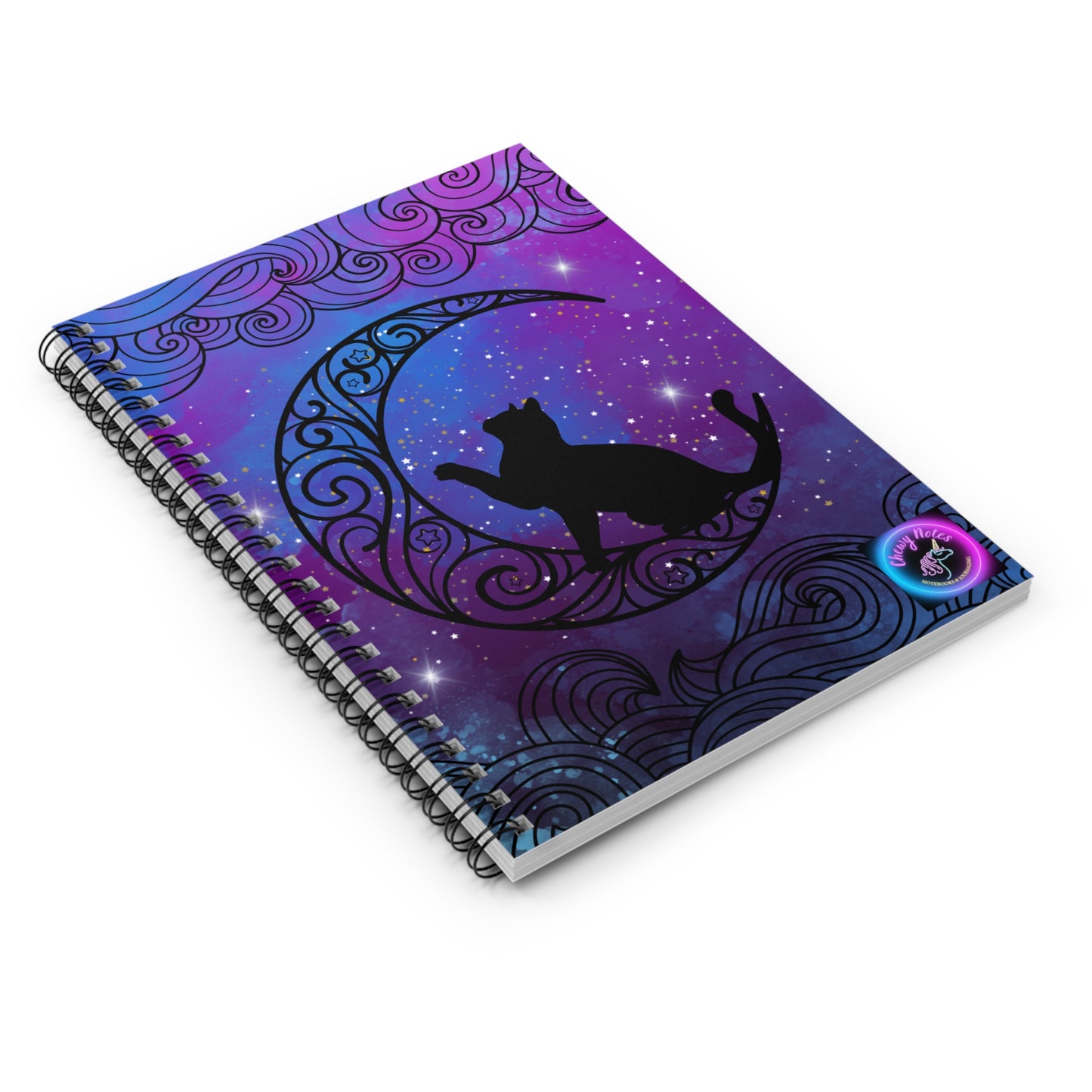 Moon Night Cat Notebook