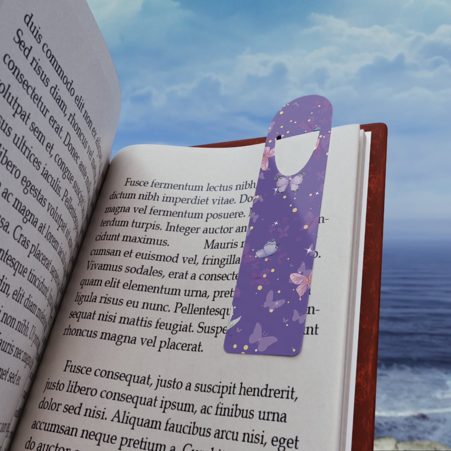 Purple Butterfly Bookmark