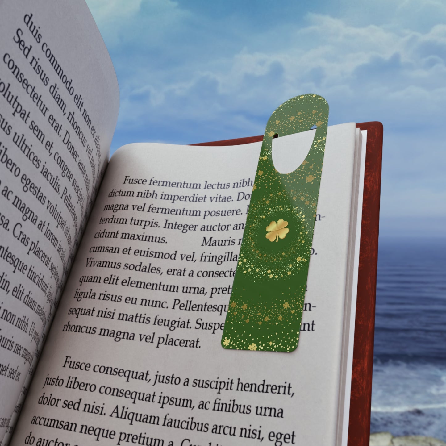 Golden Shamrock Bookmark