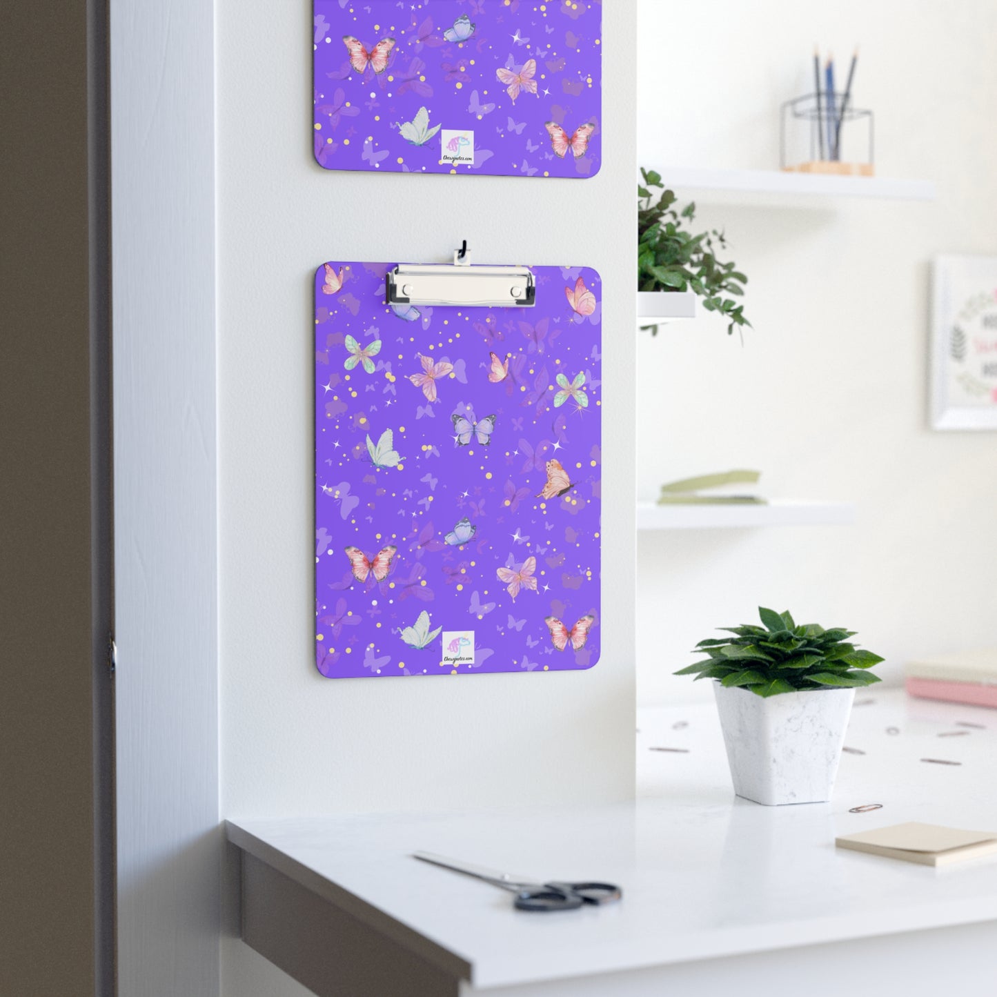 Purple Butterfly Clipboard