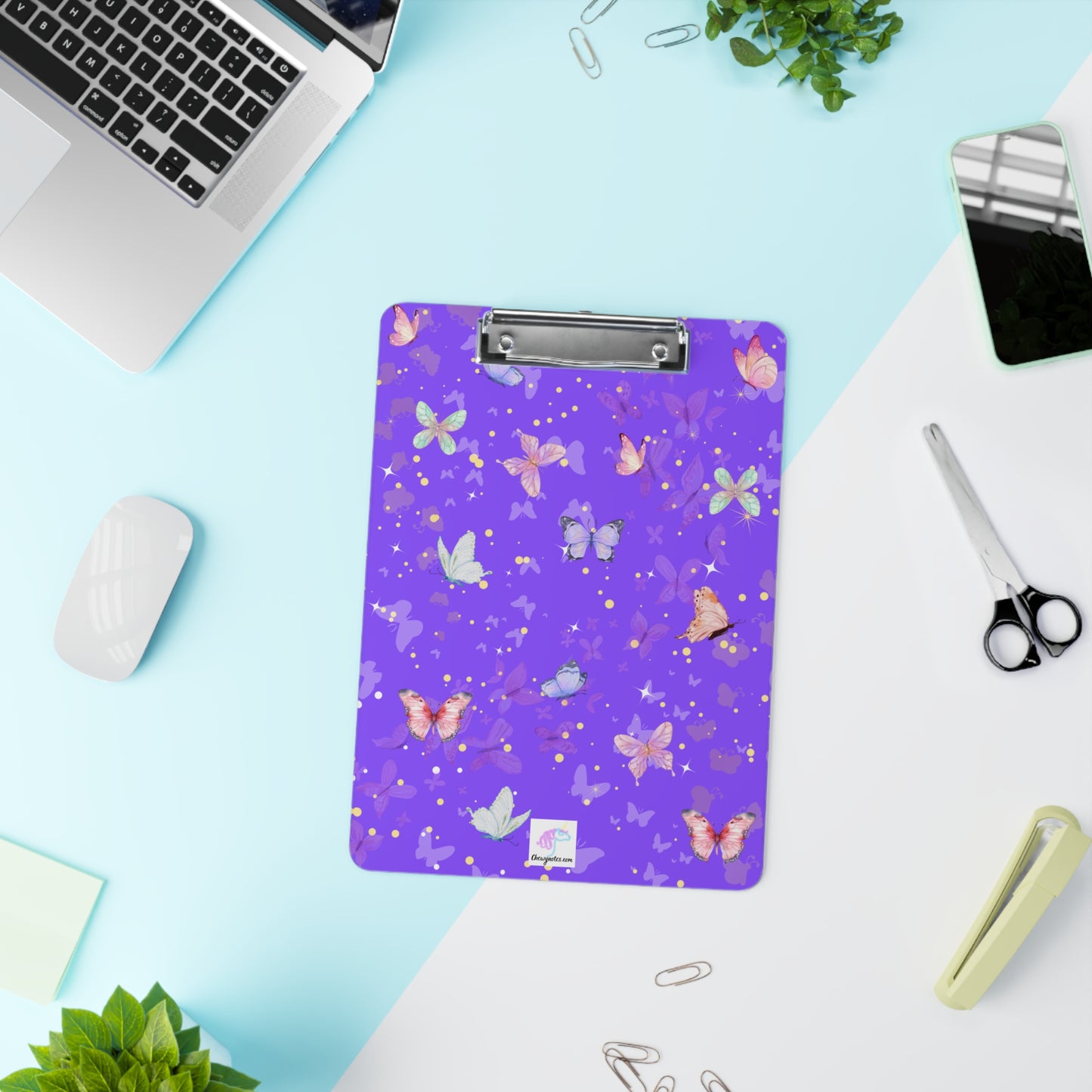 Purple Butterfly Clipboard