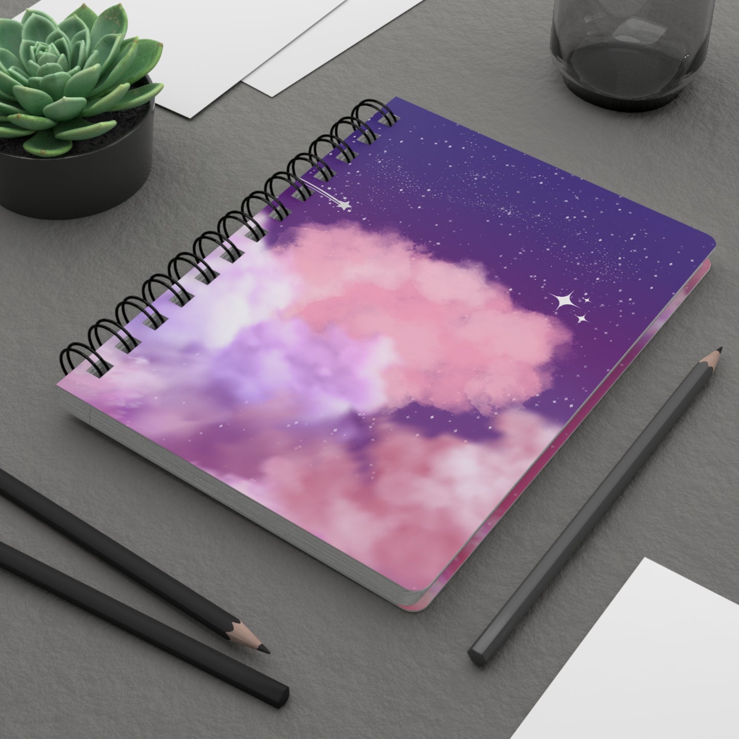 Starry Cloud Spiral Bound Journal