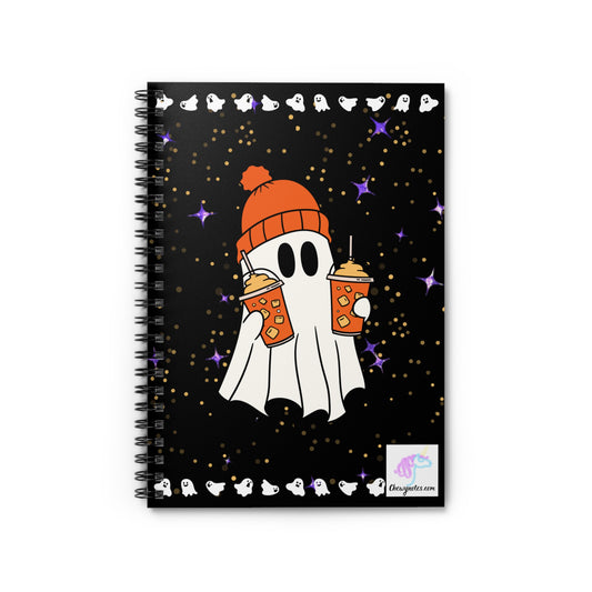 Spooky Chillin Ghosty Spiral Notebook 2