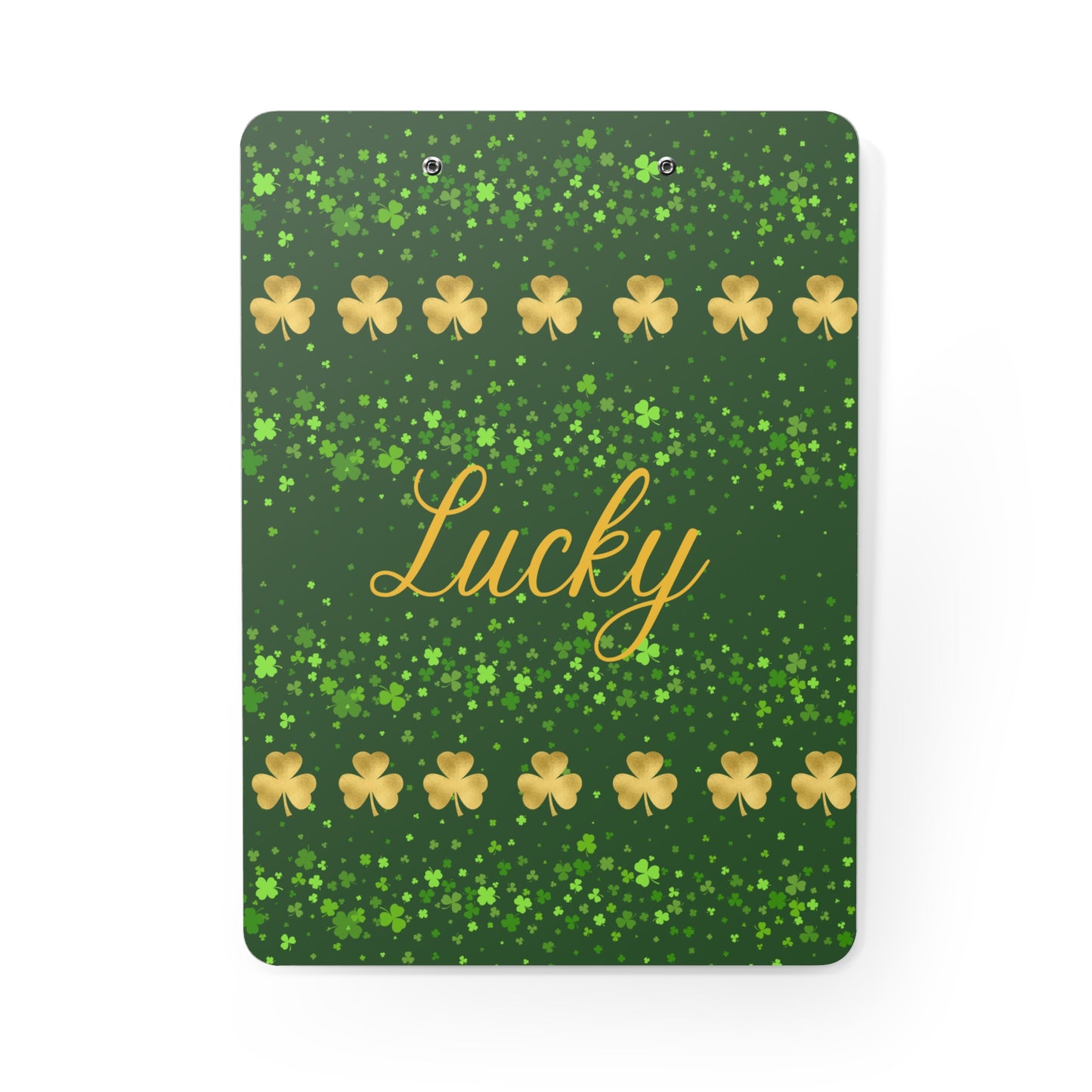 Lucky Golden Shamrock Clipboard