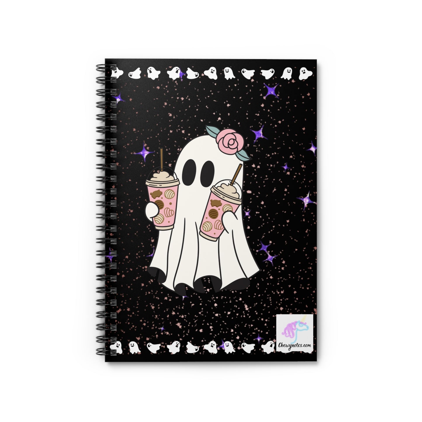 Spooky Cute Ghosty Spiral Notebook 2