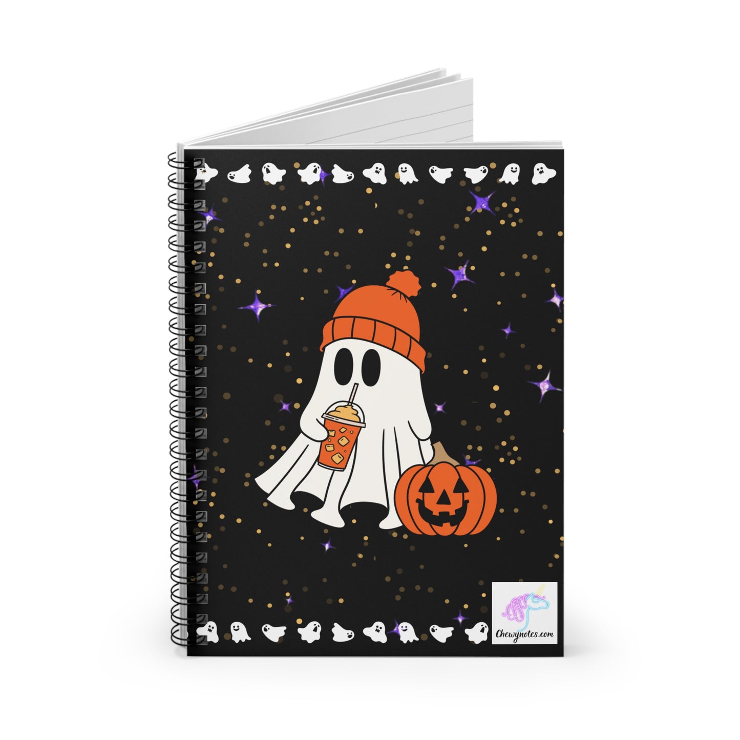 Spooky Chillin Ghosty Spiral Notebook 1