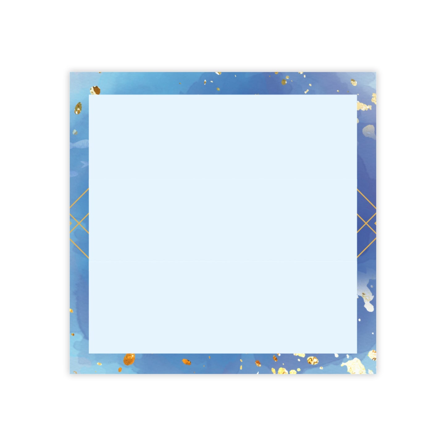 Golden Blue Lantern Post-it® Note Pads