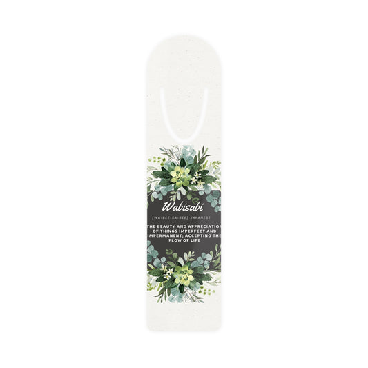 Wabisabi Floral Meaning Bookmark