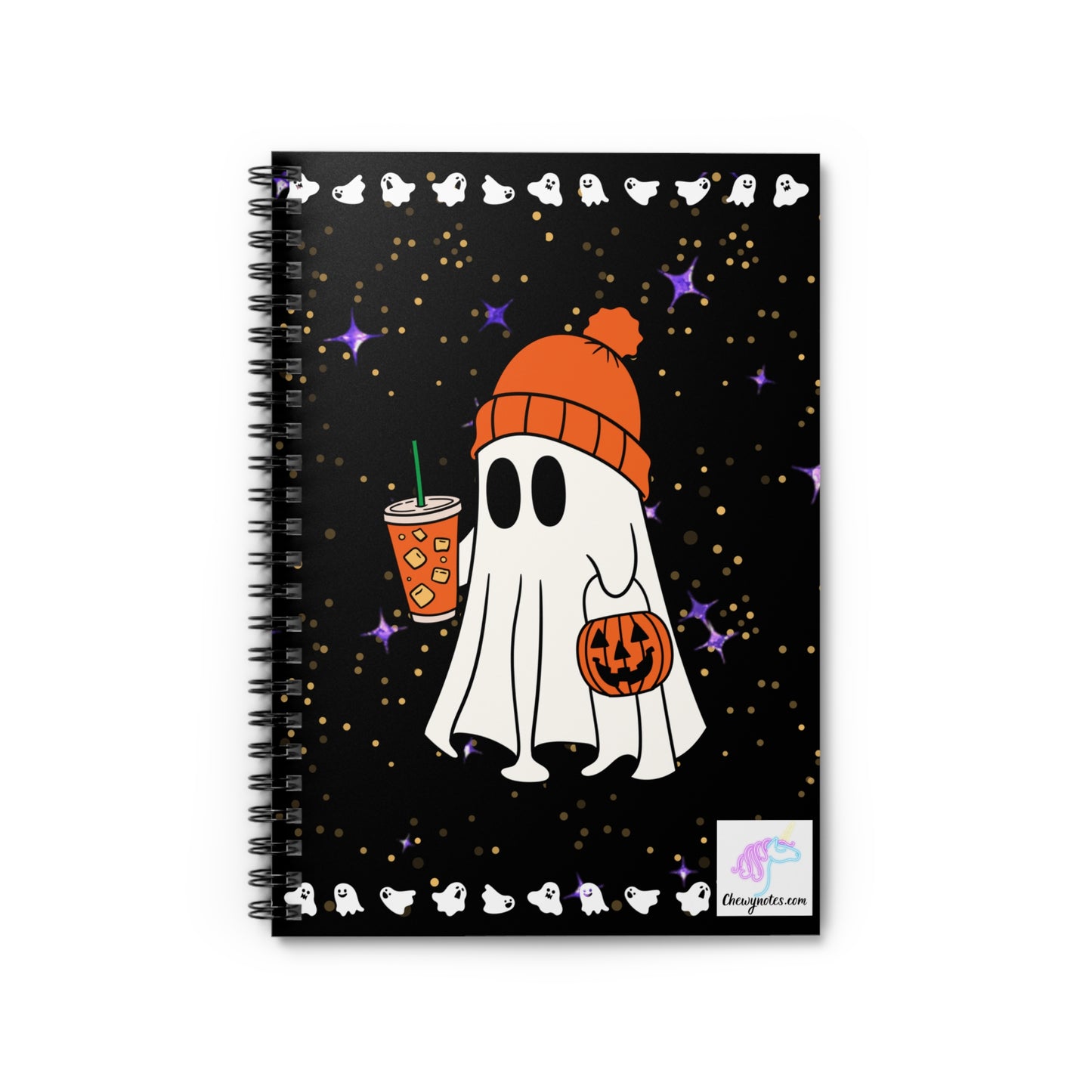 Spooky Chillin Ghosty Spiral Notebook 3