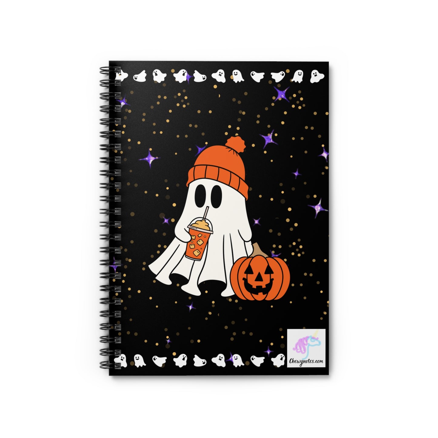 Spooky Chillin Ghosty Spiral Notebook 1