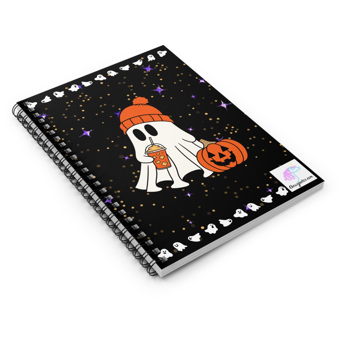 Spooky Chillin Ghosty Spiral Notebook 1